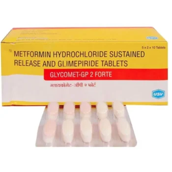 Glycomet-GP 2 Forte (Metformin/Glimepiride)